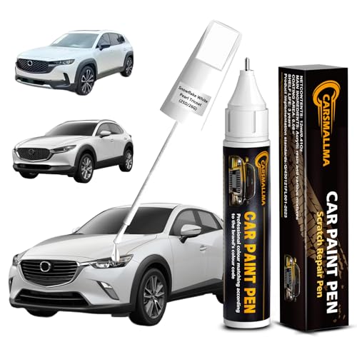 25D 26G Snowflake White Pearl Tricoat Car Touch Up Paint for Mazda