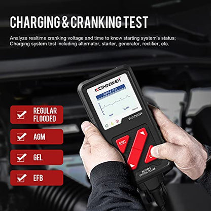 KW710 Car Battery Tester 6V 12V 24V