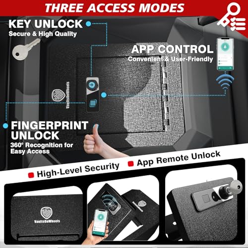 for 2025 2024 Tesla Cybertruck Center Console Safe Gun Safe Vault Hidden Console Storage LockBox Anti