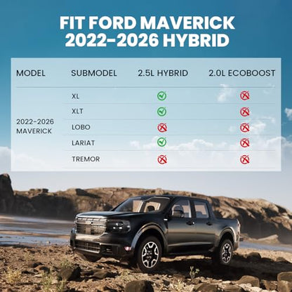 Floor Mats for Ford Maverick 2026 2025 2024 2023 2022 Hybrid Only