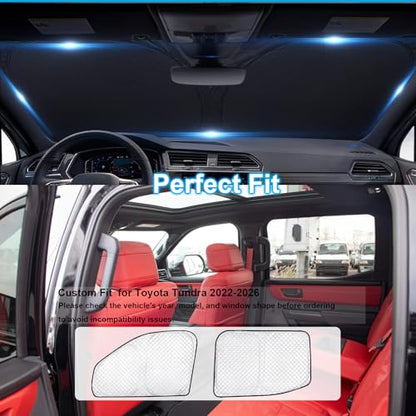 6pcs Thicken Sun Shades for Toyota Tundra 2022