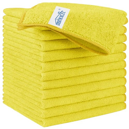 Yellow Microfiber Cleaning Cloth (12 Count)