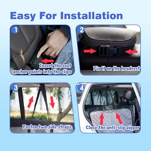 Dog Car Seat Cover for Back Seat