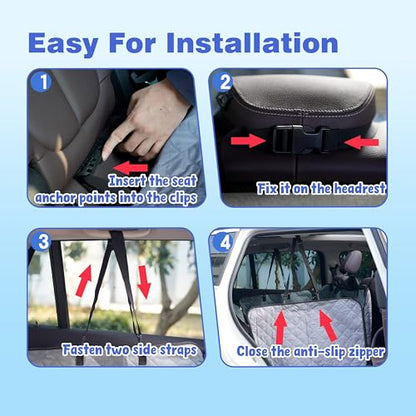 Dog Car Seat Cover for Back Seat