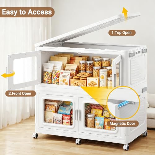 150 Qt Extra Large Stackable Storage Bin with Lids (3 Count)