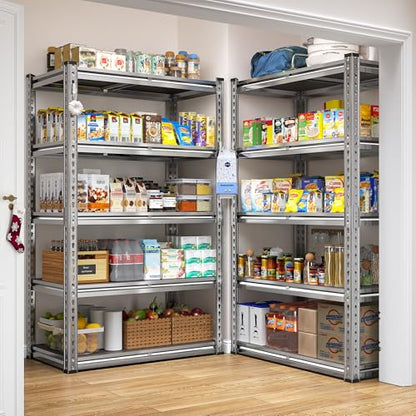 Galvanized Garage Shelving with PP Boards for Pantry Office Garage