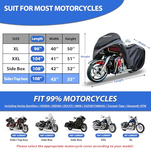 Motorcycle Cover for Harley Davidson Touring Models Road Glide Limited