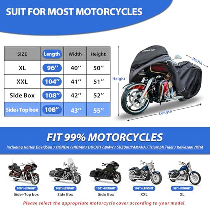 Motorcycle Cover for Harley Davidson Touring Models Road Glide Limited