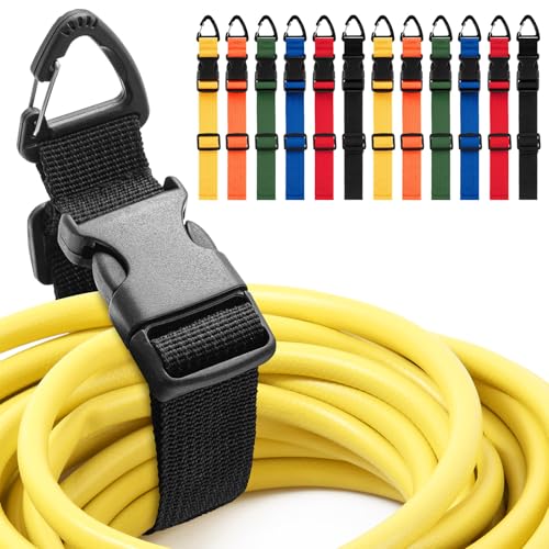 12 Pack Adjustable Extension Cord Holder Straps (12 Count)
