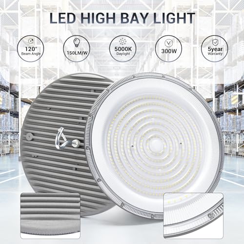 15 Pack 300W UFO Led High Bay Light (15 Count)