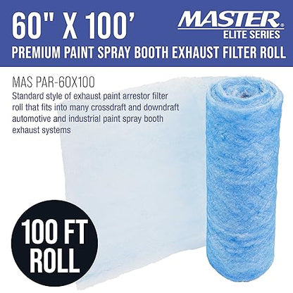 Elite Paint Spray Booth Exhaust Filter Roll 60" x 100'