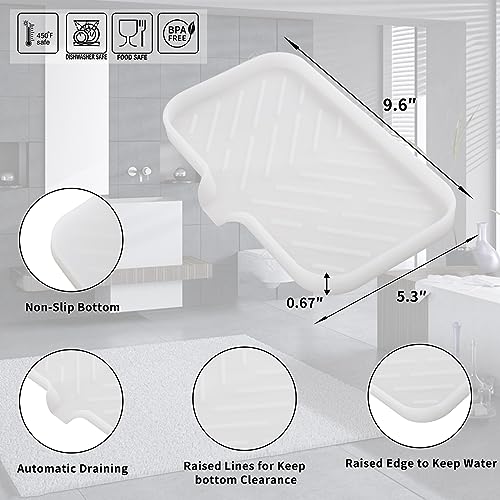 Silicone Soap Dish with Drain Spout