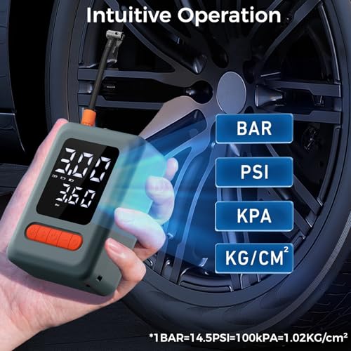 Tire Inflator Portable Air Compressor & Car Jump Starter