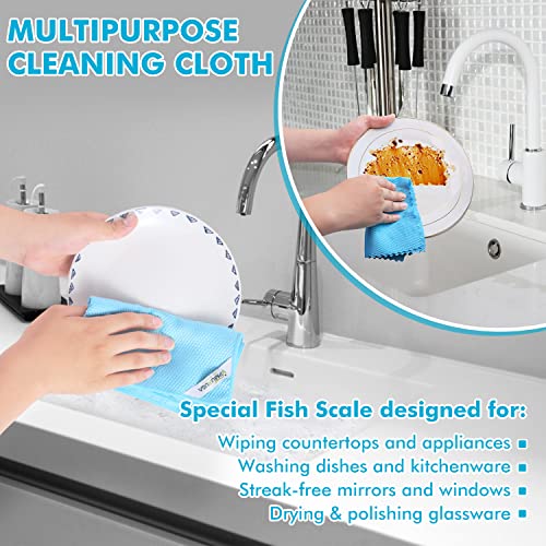 Streak Free Window Cleaning Cloth Miracle Microfiber Cloths for Glass (2 Count)