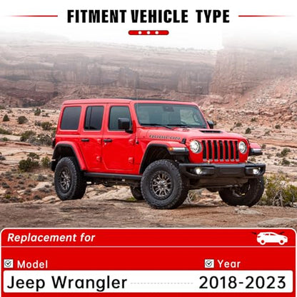 3 Pack Windshield Wiper Blades Replacement for Jeep Wrangler JL 2018