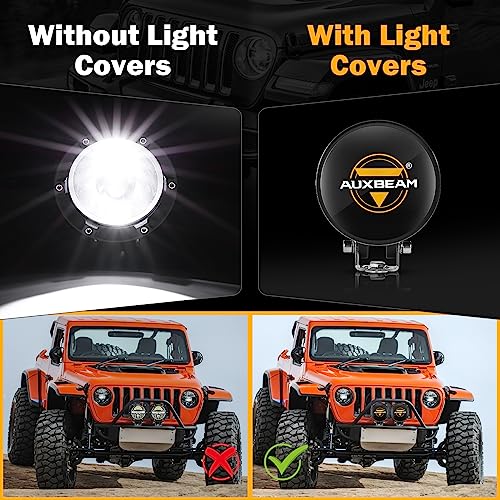 C4 Series 4 Inch Round Black Protective Light Covers (2 Count)