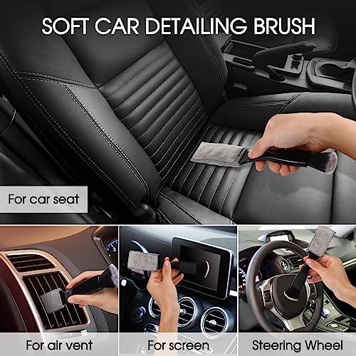 3 PCS Car Interior Detail Dust Brush (3 Count)