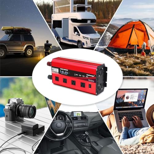 2500W Power Inverter 12V to 110V
