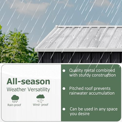 10x12 FT Outdoor Storage Shed for Backyard