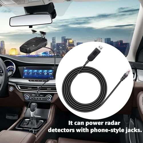 USB to RJ11 Radar Detector Cord for Escort Uniden Beltronics Cobra Whistler