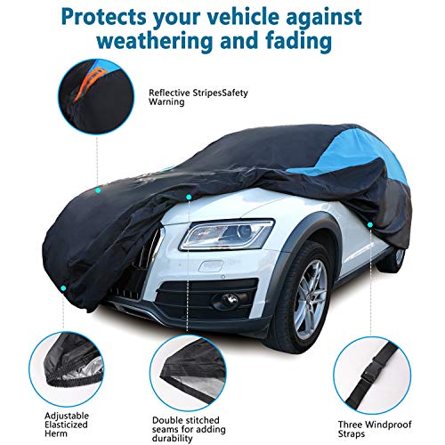 Waterproof Car Cover All Weather Snowproof UV Protection Windproof Outdoor Full car Cover