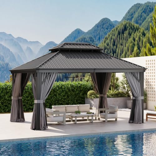 12' X 14' Hardtop Gazebo with Drainage