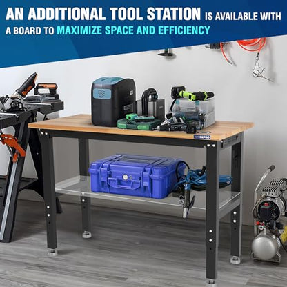 Adjustable Garage Workbench