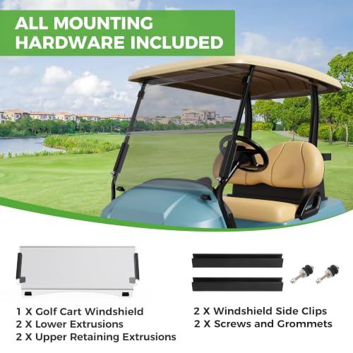 Golf Cart Windshield for Club Car Precedent