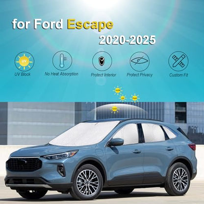 8pcs Thicken Sun Shades for Ford Escape 2020 (8 Count)