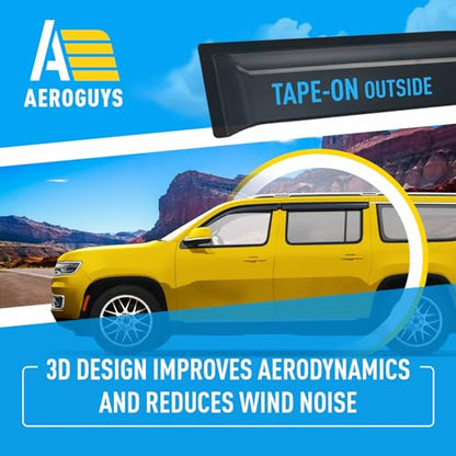 Extra Durable Window Deflectors Tape (4 Count)