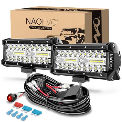 7 Inch LED Light Bar (2 Count)