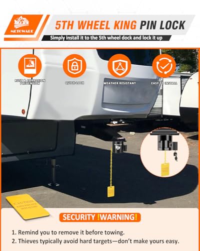 5th Wheel King Pin Lock for RVs & Semi Trailers