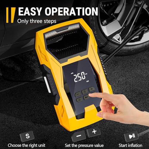 AC DC Tire Inflator Portable Air Compressor