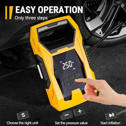 AC DC Tire Inflator Portable Air Compressor