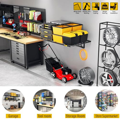 2x3ft Adjustable Rail Wall Garage Storage Shelf