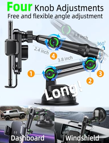 Wireless Car Charger Phone Mount Holder for Truck
