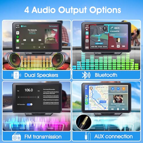 Portable Wireless Carplay Car Stereo