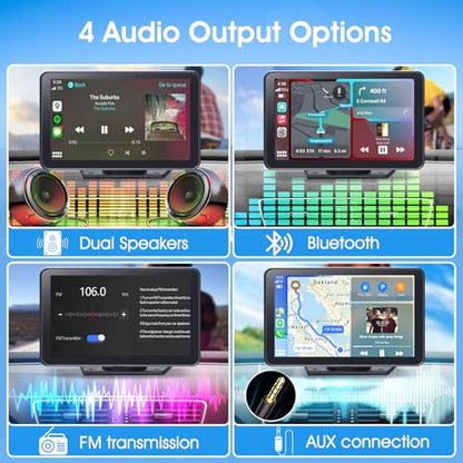Portable Wireless Carplay Car Stereo
