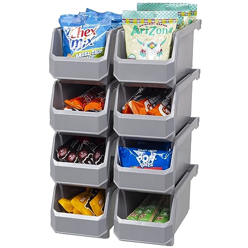 Medium Stackable Plastic Storage Bins