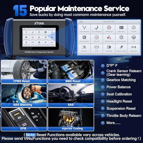 Scanner IP508S OBD2 Scanner ABS SRS Check Engine Code Transmission