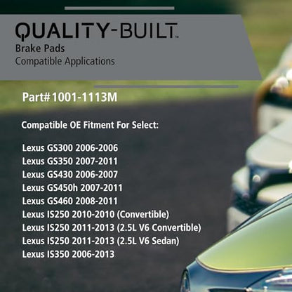 Rear Semi Metallic Brake Pads