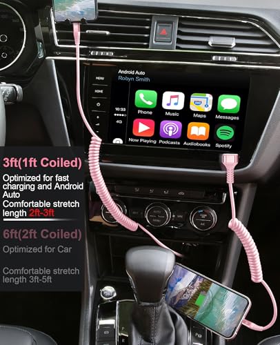 90 Degree USB A to USB C Cable Coiled (2 Count)