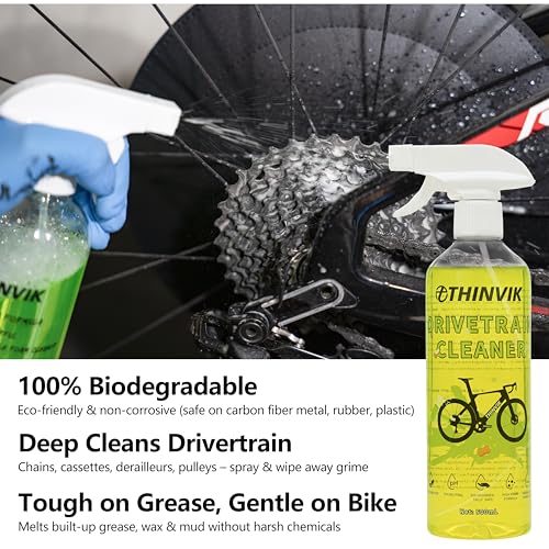 Bike Lube and Cleaner Set with 500ml Chain Cleaner (16.91 Fl Oz)
