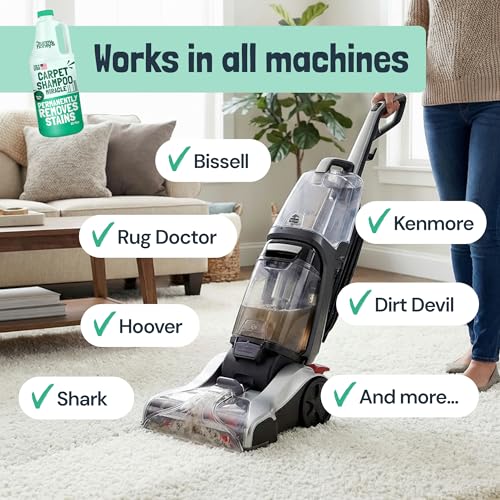 Carpet Cleaner Shampoo Solution for Machines (32 Fl Oz)