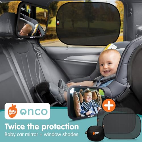 Baby Car Mirror & Window Shade Bundle (3 Count)