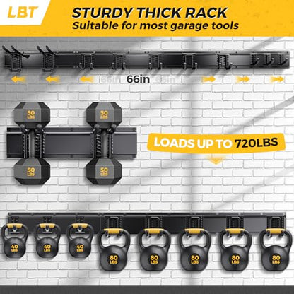 66" Garage Tool Organizer Wall Mount