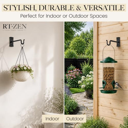 Plant Hangers Outdoor or Indoor Heavy Duty Wall Bracket Hooks (2 Count)