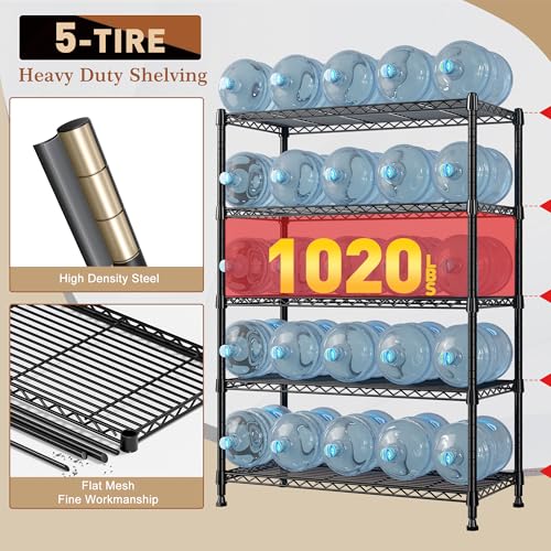 63" H 5 Tier Heavy Duty Storage Shelves