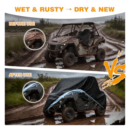 UTV Cover Heavy Duty 300D Waterproof Outdoor Storage 2