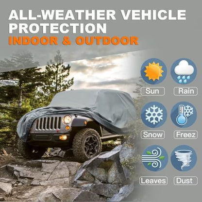 Waterproof Heavy Duty Car Cover Custom Fit Jeep Wrangler 4 Door